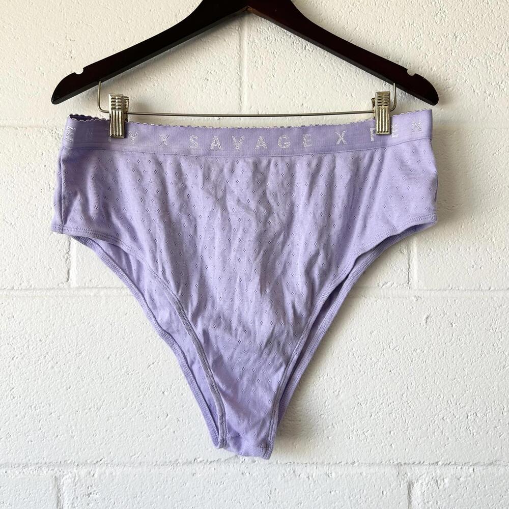 Savage x Fenty Purple Lavender Cotton Full Coverage Panty Intimates Women’s 3X
